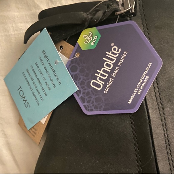 Toms Midnight Black Heeled Boots - Picture 8 of 9